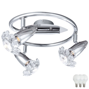 LED Deckenleuchte mit beweglichen Spots CRYSTAL LORD