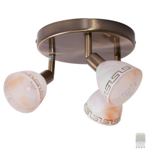 LED Rondell Deckenleuchte mit verstellbaren Glasspots MURCIA