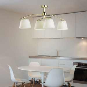 LED Drehbare Deckenlampe in champagner Prestige Schirm