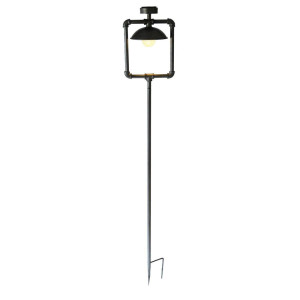 LED Solar Steckleuchte in schwarz, Höhe 158 cm, GWENDOLINE