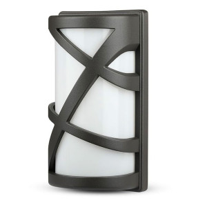 LED ALU Wandlampe in grau, Höhe 29,5 cm, VT-7645