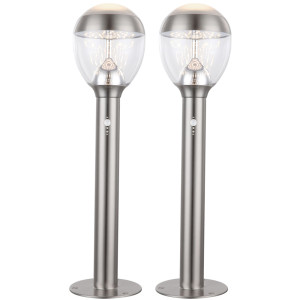 2x LED Stehleuchten mit Bewegungsmelder, Höhe 59 cm CALLISTO