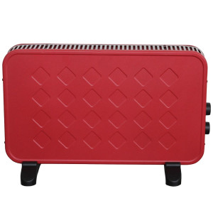 Elektro-Heizung Heizgerät, rot, 2 Heizstufen 1250/2000 Watt