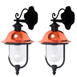 2er Set ALU Wandleuchten, Höhe 52,5 cm, VT-852