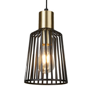 Hängelampe im Käfig Design, Höhe 156 cm