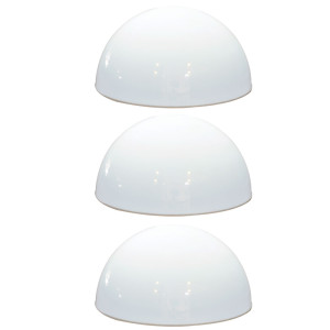 3er Set LED Solarleuchten im Halbkugel Design, Durchmesser 20 cm