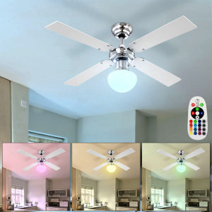 RGB LED Deckenventilator mit Fernbedienung CHAMPION