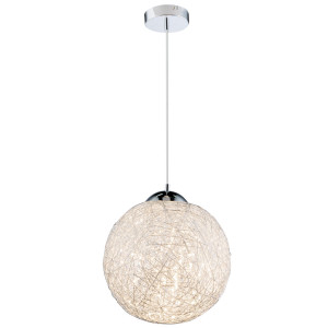 ALU Kugel Pendelleuchte, Durchmesser 30 cm