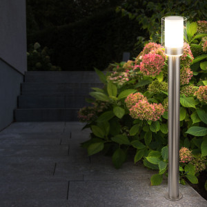 LED Stehleuchte, Edelstahl, H 100 cm, LEVA