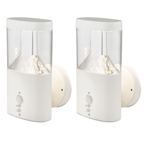2er Set LED Wandleuchte mit Sensor, Höhe 23 cm, ACCOR