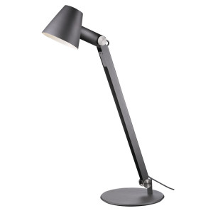 Tischlampe in grau mit verstellbarem Spot, Höhe 75 cm, CULT