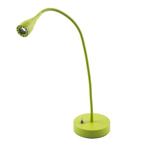 LED Tischlampe, Stahl, Eisen, grün, H 37cm