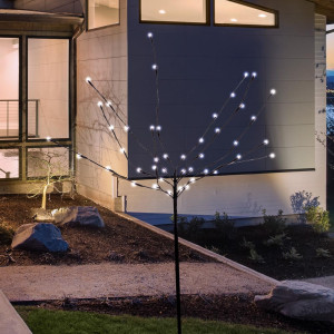 Dekobaum, Außenbereich, 50 LED's, schwarz, H 100 cm