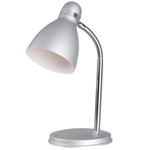 Tischlampe in grau mit flexiblem Arm, Höhe 33 cm, CYCLONE