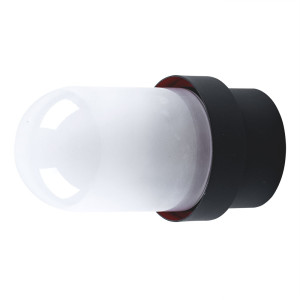 Wandlampe, Metall, Glas, IP44, 1x E27 Fassung