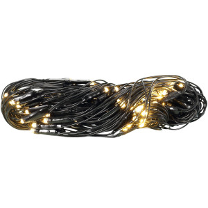 Lichterkette, schwarz, 100x LED, Länge 300 cm, NET100