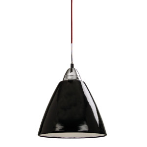 Metall Pendelleuchte, schwarz, Durchmesser 20 cm READ
