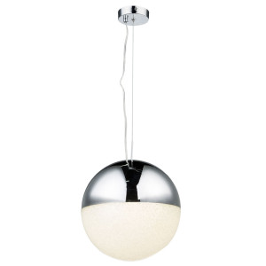 LED Pendelleuchte in Chrom mit Kristallen UTILA