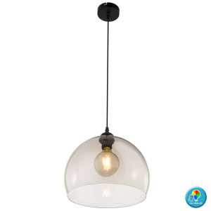 RGB LED Hängelampe rauchfarben,  Durchmesser 30 cm, CERSEI