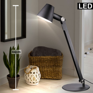 LED Tischlampe, grau, Spot verstellbar, Höhe 75 cm, CULT