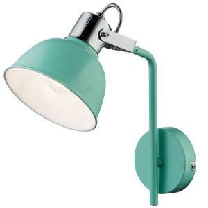 Wandlampe, Spot verstellbar, mintgrün, H 26 cm, ROLI