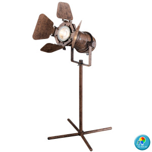 Verstellbare RGB LED Tischleuchte,  rostfarben, Höhe 48,5  cm, EGON