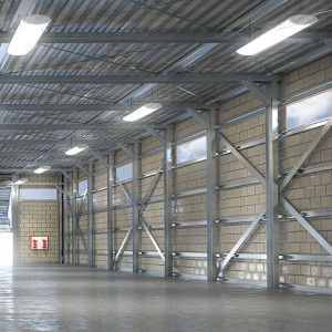 6x LED Wannenleuchten, 3840 Lumen, Kaltweiß, L 148 cm, VT-1548