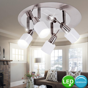 LED Rondell Deckenleuchte, bewegliche Spots, JOSIE