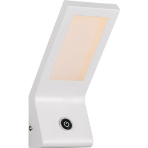 LED Wandleuchte, Touchdimmer, Glas, weiß,  TANJA