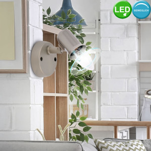 LED Wandleuchte, anthrazit, Spot verstellbar, 7,5 cm PUCK