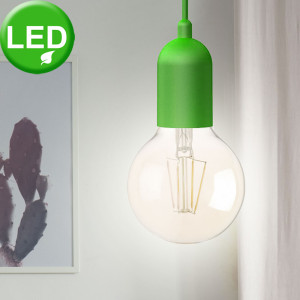LED Pendelleuchte, Gruen, Länge 200 cm ZAPP