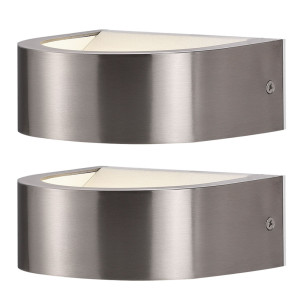 2x LED Up & Down Wandleuchte aus Metall, LIFT