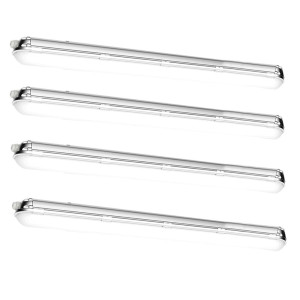 4x LED Wannenleuchten, 8400 Lumen, Kaltweiß, L 150 cm, VT-170