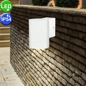 LED Wandleuchte aus Metall, weiß, Höhe 10,5 cm, TIN MAXI