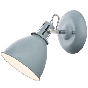 LED Wandstrahler, grau, verstellbarer Spot, Höhe 22 cm, JONAS