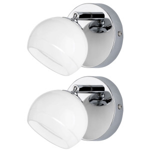 2er Set Wandlampen mit beweglichen Spots, VALLEY