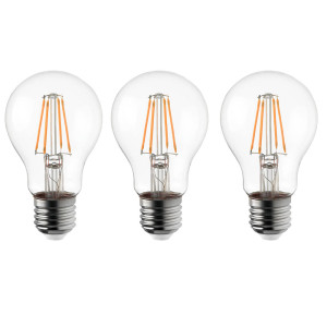 3er Set LED 8 Watt Filament E27 Leuchtmittel 1055lm warmweiß