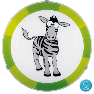 LED Deckenlampe für Kinder mit einem Zebra Motiv BIUBIU