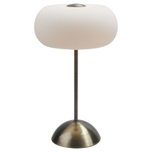 LED Tischleuchte, Touch, Messing, Glas, H 28 cm,  TRUDE
