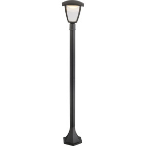LED Außen Stehleuchte, Laterne, Aluminium, schwarz, H 110 cm