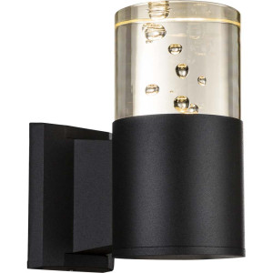 LED Außen Wandleuchte, Spot, schwarz, IP44, H 17,5 cm