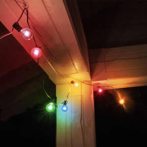 LED Lichterkette NIRVANA, Glas, für außen, Partylichterkette