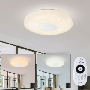 LED Deckenlampe, Sterneneffekt und Fernbedienung