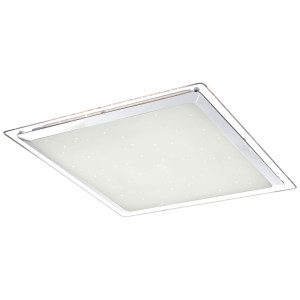 LED Deckenleuchte, Fernbedienung, dimmbar, Sparkle, Chrom