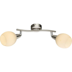 LED Deckenleuchte, nickel-matt, Fernbedienung, Farbwechsler