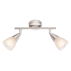 Deckenlampe, Spots beweglich, Nickel-Matt