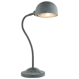 Tischleuchte, Zement Optik, grau, H 45 cm