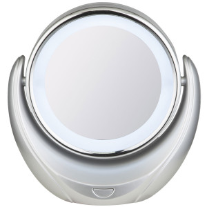 LED Spiegelleuchte, silber, verstellbar, 19 cm, TOWADA
