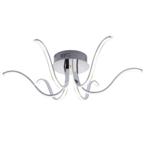 LED Deckenleuchte mit 6 Armen gebogen aus Metall VALERIE