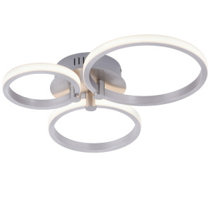 LED Design Deckenlampe aus Metall mit drei Kreisen JOHANNA